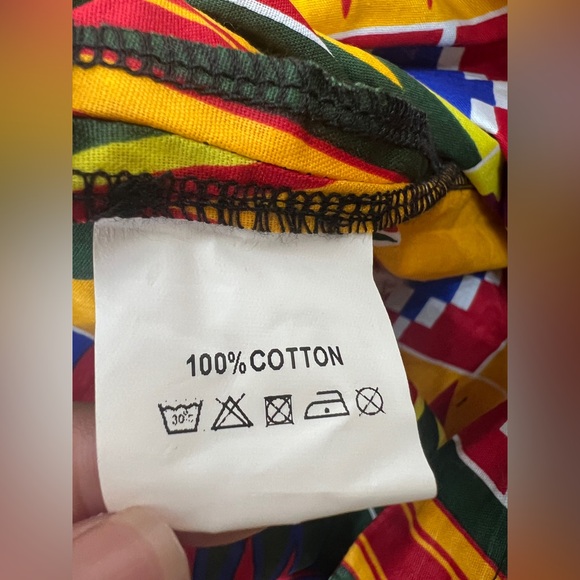 Colorful Geometric Women's Wide Leg Pants - Picture 4 of 6